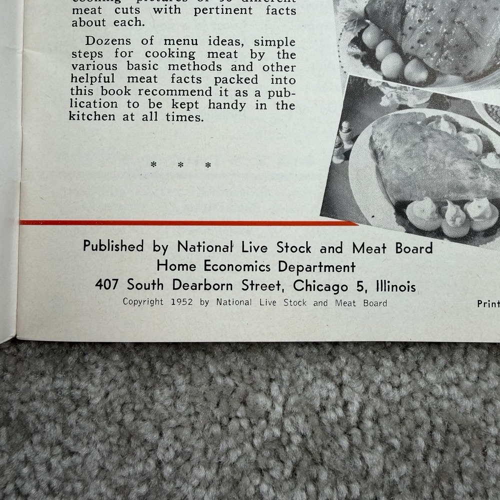 Vintage‎ 1950s MEAT RECIPES You'll Talk About! Booklet Kingsport Johnson City - Picture 4 of 4